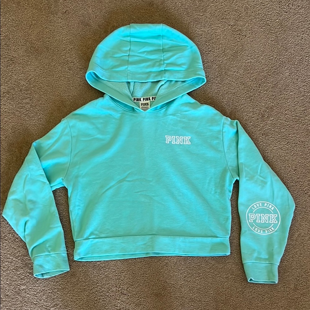 PINK Victoria's Secret Turquoise Hoodie